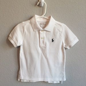 Ralph Lauren 24 month white polo shirt.